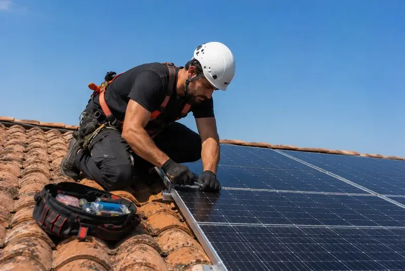 Maintenance et monitoring de panneaux solaires à Plaine-et-Vallées